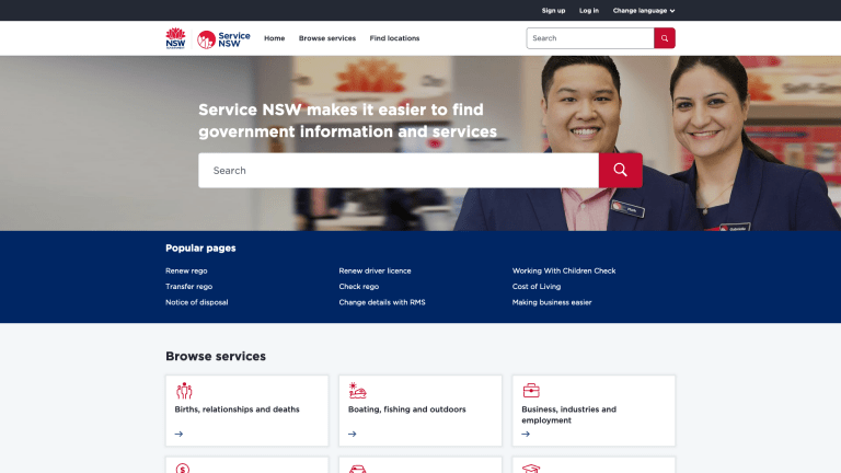 Change is coming… New and improved Service NSW website ...